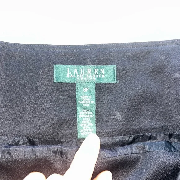 Lauren Ralph Lauren Elegant Black Pencil Skirt - Picture 2 of 5